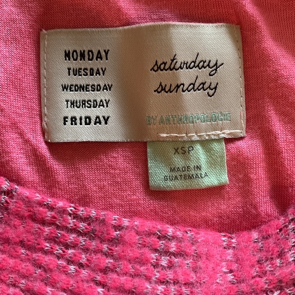 Saturday/Sunday Lyla Cozy Tunic Dress in Raspberry sz XS Petite - Picture 3 of 3